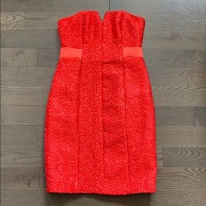 Halston heritage strapless dress